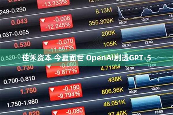 佳禾资本 今夏面世 OpenAI剧透GPT-5