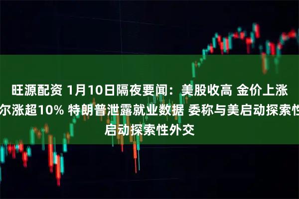 旺源配资 1月10日隔夜要闻：美股收高 金价上涨 英特尔涨超10% 特朗普泄露就业数据 委称与美启动探索性外交