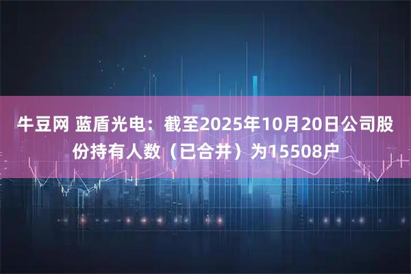 牛豆网 蓝盾光电：截至2025年10月20日公司股份持有人数（已合并）为15508户